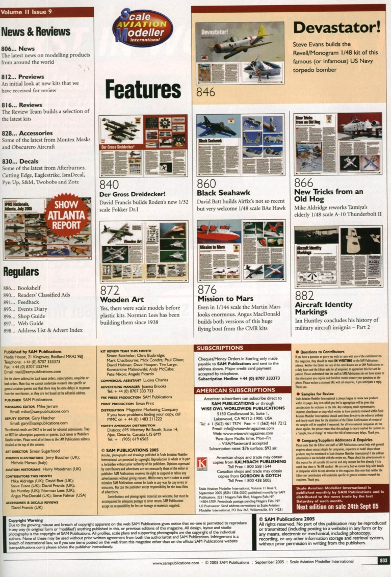 Scale Aviation Modeller International 2005-09